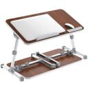 ELV DIRECT Adjustable Portable Laptop Bed Study Table Standing Desk with Foldable Legs...