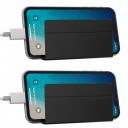 ELV Wall Mount Mobile Holder, Mobile Stand for All Smartphones with Strong Adhesive Strips, Compatible with iPhone, Smartphone and Mini Tablet (2 Pcs.) - Black...