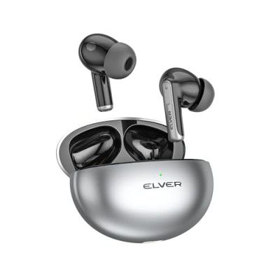 Elver Buds X - Dual ANC+ENC, Dynamic Drivers with 32dB ANC with 4 mics, 50+HRS Playback
