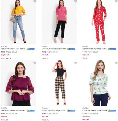 Elvora Clothing And Accessories Starts ₹190