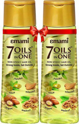 EMAMI 7 Oils In One 500ml - Pack of 2 Hair Oil (1000 ml)