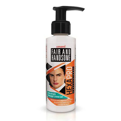 Emami Fair and Handsome Hexapro Professional Ultra Bright Massage Crème Gel 120g