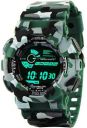 Emartos Fashion Digital Men's & Boy's Watch (Black Dial, Green Colored Strap)...