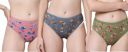 Emavic Women's Cotton Solid Mid Waist Hipster/Brief/Panty Panties Combo Pack of 3...