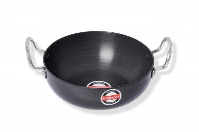 Embassy Hard Anodised Deep Kadhai/Fry Pan, 3.75 litres (Size 14, 27 cms)