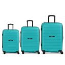 Emblem Gypsy Set of 3 (Cabin + Medium + Large) Hard Case Trolley Bag (Teal)...