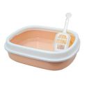 Emily Pets Cat Litter Tray Box with Free Scooper for Cat, Kitten & Bunnies (Color May Vary)...