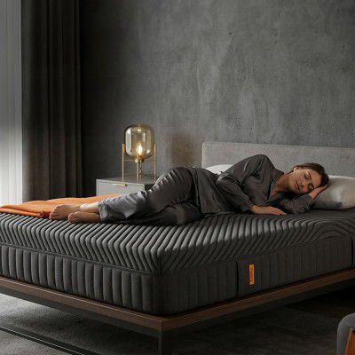 [Extra Rs.1955 OFF] Emma Black Mattress Double Bed | German Mattress Brand 15 Years Warranty | HyperAdapt Technology Orthopedic Memory Foam Mattress 4 Layers 6-Inch Medium Firm Back Relief 72 x 48 inc