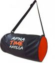 EMMCRAZ MUSCLES WITH APNA TIME AYEGA GYM BAG (Black, Kit Bag)  (Kit Bag)...