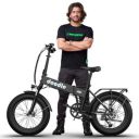 EMotorad Doodle v3 Foldable Electric Cycle with 4" Fat Tyres, 7 Speed Shimano Gears, LCD Display...