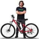 EMotorad T-REX AIR Unisex Electric Bicycle 29" Wheel Size 16.5" Sturdy High Tensile Steel Frame 7 Speed Shimano Gears...
