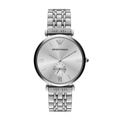 Emporio Armani Analog Silver Dial Unisexs Watch-AR1819