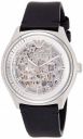 Emporio Armani Leather Analog White Dial Men Watch-Ar60003, Black Band...