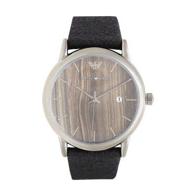 EMPORIO ARMANI Mens Analogue Suede Watch - AR11156I