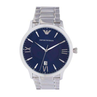 EMPORIO ARMANI Mens Analogue Watch (Blue_Free Size)
