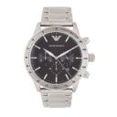 EMPORIO ARMANI Mens Tachymeter Metallic Chronograph Watch - AR11241I (Black_Free Size)...