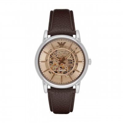 Emporio Armani Mens Three-Hand Dress Watch With Quartz Movement