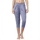 Enamor E074 Quick Dry 4 Way Stretch Antimicrobial Mid-Rise Capri Length Relaxed Fit Yoga Pant for Women with foldover Waistband...