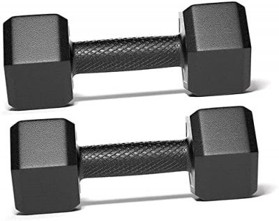 Encanto PVC Hex Dumbbells For Men & Women Strength Training 1kg-5kg Hex Dumbbell (1)