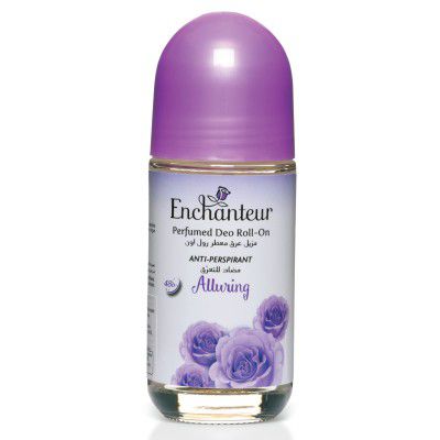 Enchanteur Alluring Roll-On Deodorant for Women with Roses & Vanilla Extracts, 50ml