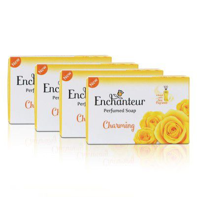 Enchanteur Charming Perfumed Soap 75g Pack of 4