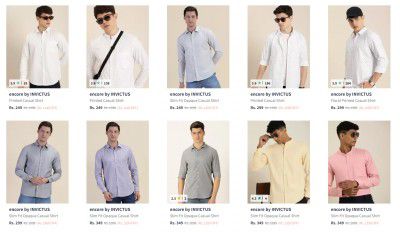 UPTO 88% Off Encore By Invictus Shirts | Starts ₹239