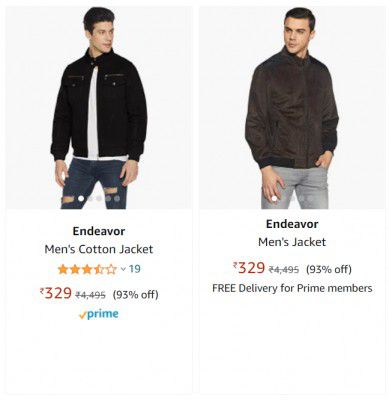 Endeavor Men's Cotton Jackets upto 93% off