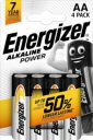 Energizer AA Energizer Power Alkaline Ba tteries - Pack of 4...
