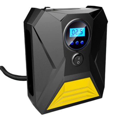 Enfogo New Model Tyre Inflator Portable Air Compressor Cordless Digital Tyre Inflator with Pressure Gauge 150 PSI Rechargeable Car Tyre Pump Handheld Air Pump Compressor for Vehicle, Bike, AirBed