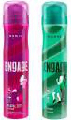 Engage Deo Combo 1 Floral Zest 150ml & 1 Garden Mystique 150ml Deodorant Spray - For Women  (300 ml, Pack of 2)