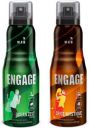 Engage Deo Combo 1 Ocean Zest 150ml and 1 Spice Mystique 150ml Deodorant Spray - For Men (300 ml, Pack of 2)...