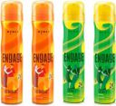 Engage Deo Combo, 2 Intrigue for Her (150ml) & 2 Spirit for Her (150ml), (Pack of 4) Deodorant Spray - (600 ml, Pack of 4)