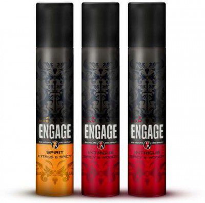 Engage Deo Combo 2 Intrigue for Him 150ml Deodorant Spray  -  For Men (450 ml, Pack of 3)