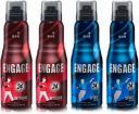 Engage Deo Combo, 2 Intrigue for Him (165ml) & 2 Spirit for Him (165ml), (Pack of 4) Deodorant Spray - For Men (660 ml, Pack of 4)...