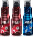 Engage Deo Combo 2 Intrigue for him 165ml and 1 Spirit for him 165 ml Deodorant Spray - For Men (495 ml, Pack of 3)...