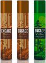 Engage Deo Spray, Woody Musk (Pack of 2) & Forest Fresh (Pack of 1) Fragrance Scent Deodorant Spray - For Men (450 ml, Pack of 3)...