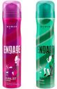 Engage Floral Zest, Citrus & Floral and Garden Mystique, Spicy & Woody, Skin Friendly Deodorant Spray - For Women  (150 ml, Pack of 2)...