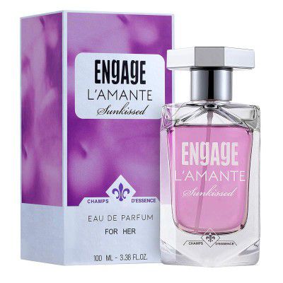Engage Lamante Sunkissed Eau De Parfum for Women, Floral, Long Lasting and Premium, Skin Friendly, 100ml