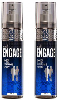 Engage M2 Perfume Spray For Men, Citrus and Lavender, Skin Friendly, 120ml (Pack of 2)