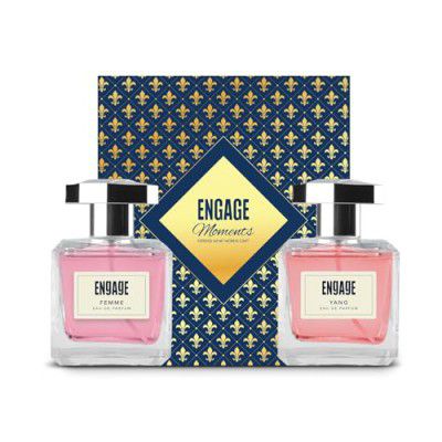 Engage Moments Luxury Perfume Gift for Women, Long Lasting, Birthday Gift, Fruity & Floral, Pack of 2, 200ml