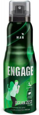 Engage Ocean Zest, Citrus and Aquatic, Skin Friendly Deodorant Spray - For Men (150 ml)