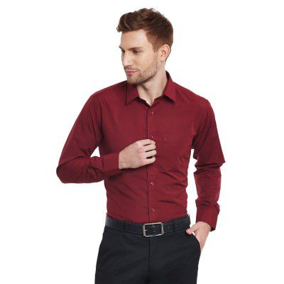 English Navy Men's Dress Regular Fit Shirt