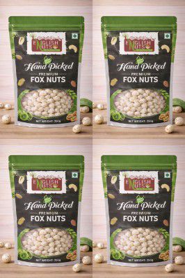 ENGLISH NUTS 1 Kg Makhana, Fox Nuts (4 x 250 g)