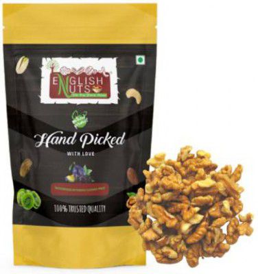ENGLISH NUTS Sharbati Light Walnut Kernel Halves | Without Shell | 1 Kg Akroth Giri Walnuts  (2 x 0.5 kg)