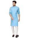Enmozz® Haldi Yellow Cotton Plain Men's Ethnic Simple Kurta Only...