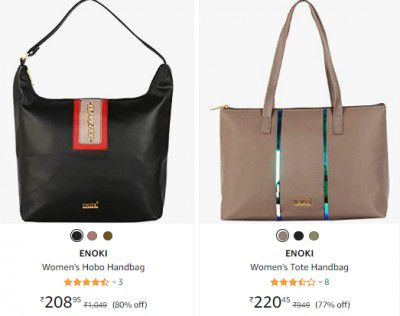 ENOKI Women's Handbag Starts ₹166