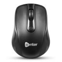 Enter Clickmate Wireless Mouse, 2.4 Ghz with USB Nano Receiver, 1600 Adjustable DPI Optical Tracking, Compatible with PC & Laptop (Black)...