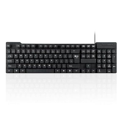 Enter The TypeEasy USB Keyboard, with an 8 million keystroke lifespan, a slim design, comfortable and quiet operation, and a 1.3 meter textured black cable.