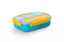 Entisia Lunch Box for School - Unbreakable Plastic 4 Compartment Leak Proof Lunch Box (1300ml)...
