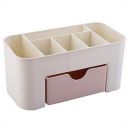 Entisia Plastic Cosmetic Storage Box - 1 Pcs Multi Functional Make Up Cosmetic Drawer Type Storage Box, Case Holder Stand for Brush, Pen, Jewelry, Lipstick, Dressing Table, Bedroom, Home (Assorted)...